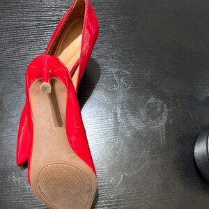 Women's Wicked Red Pointed Toe Slip On High Heels